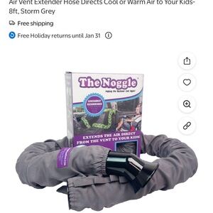 Cool gray rear facing noggle